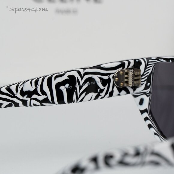 BRAND NEW Celine CL40195I 04A Zebra Smoke Grey Mask Unisex Sunglasses CL 40195I main image 4